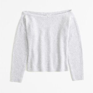 Abercrombie & Fitch Boucle Off-The-Shoulder Sweater